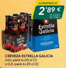 Masymas Estrella Galicia cerveza mini oferta