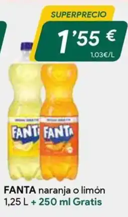 Masymas Fanta naranja o limón oferta