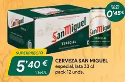 Masymas San Miguel cerveza especial oferta