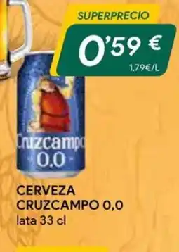 Masymas Cruzcampo 0,0 Cerveza oferta