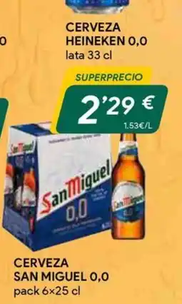 Masymas San miguel 0,0 cerveza oferta