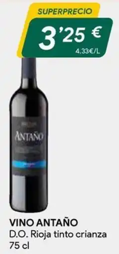 Masymas Antaño D.O. Rioja tinto crianza oferta