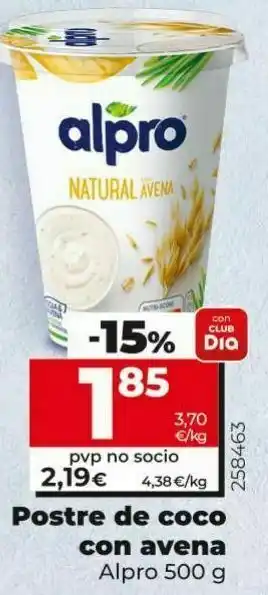 Dia Postres alpro oferta