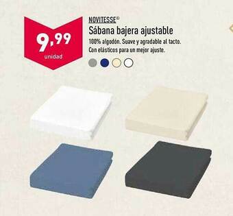 ALDI Novitesse Sábana Bajera Ajustable oferta