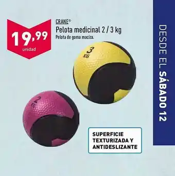 ALDI Crane Pelota Medicinal 2 - 3 Kg oferta