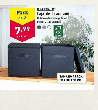 ALDI Home Creation Cajas De Almacenamiento oferta