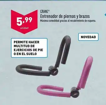 ALDI Crane Entrenador De Piernas Y Brazos oferta