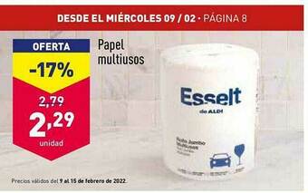 ALDI Papel Multiusos oferta