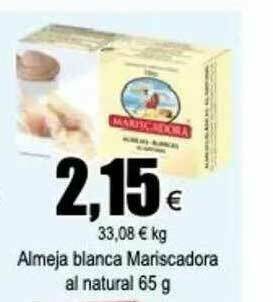 FROIZ Almeja Blanca Mariscadora Al Natural oferta