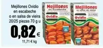 FROIZ Mejillones Ovidio En Escabeche O En Salsa De Vieira oferta