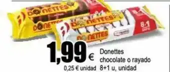 FROIZ Donettes Chocolate O Rayado oferta