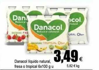 FROIZ Danacol Liquido Natural Fresa O Tropical oferta