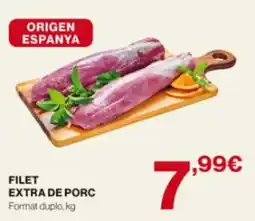 El Corte Inglés Filet extra de porc oferta