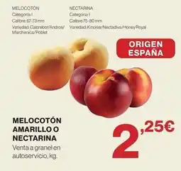 El Corte Inglés Royal - melocoton amarillo o nectarina oferta