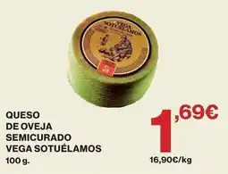 El Corte Inglés Vega sotuelamos - queso de oveja semicurado oferta