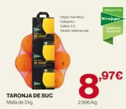 El Corte Inglés Origen - taronja de suc oferta