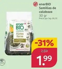 Rossmann Enerbio - semillas de calabaza oferta