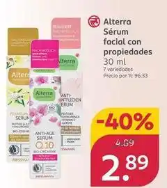 Rossmann Alterra - sérum facial con propiedades oferta