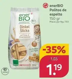 Rossmann Enerbio - palitos de espelta oferta