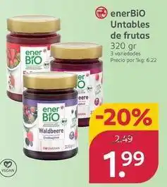 Rossmann Enerbio - untables de frutas oferta