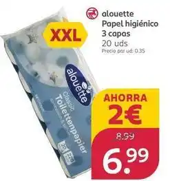 Rossmann Aloiette - papel higiénico 3 capas oferta