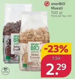 Rossmann Enerbio - muesli oferta