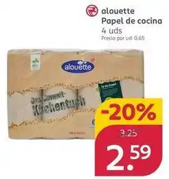 Rossmann Alouette - papel de cocina oferta