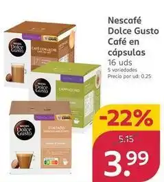 Rossmann Nescafé dolce gusto - cafe en capsulas oferta