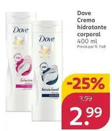 Rossmann Dove - crema hidratante corporal oferta