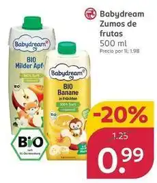 Rossmann Babydream - zumos de frutas oferta