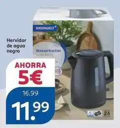 Rossmann Ideenwelt - hervidor de agua negro oferta