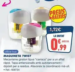 Bureau Vallée Officebox - maquineta twist oferta