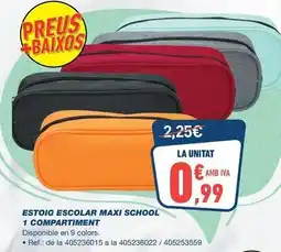 Bureau Vallée Estoig escolar maxi school 1 compartiment oferta