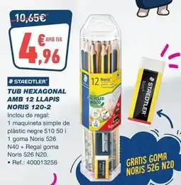 Bureau Vallée Staedtler - tub hexagonal amb 12 llapis noris oferta