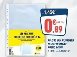 Bureau Vallée Pack 50 fundes multiforat oferta