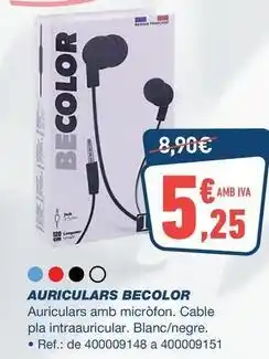 Bureau Vallée Auriculars oferta