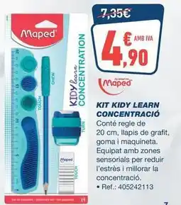 Bureau Vallée Maped - kit kidy learn concentracio oferta