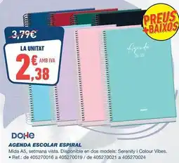 Bureau Vallée Dohe - agenda escolar espiral oferta