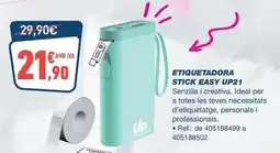 Bureau Vallée Up - etiquetadora stick easy 21 oferta