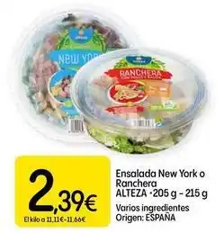 Dialprix Alteza - ensalada new york o ranchera oferta