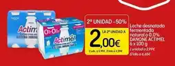 Dialprix Danone - leche desnatada fermentada natural oferta