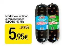 Dialprix Elpozo - mortadela siciliana o con aceitunas oferta