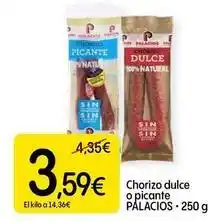 Dialprix Palacios - chorizo dulce o picante oferta