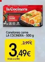 Dialprix La cocinera - canelones carne oferta