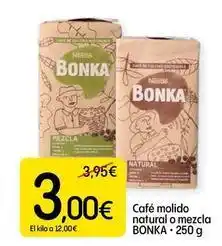 Dialprix Bonka - cafe molido natural o mezcla oferta