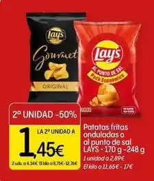 Dialprix Lay's - patatas fritas onduladas o di punto de sal oferta