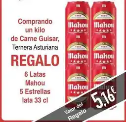 Masymas Asturiana - comprando un kilo de carne guisar, ternera oferta