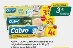 Masymas Calvo - atun claro en aceite de oliva oferta