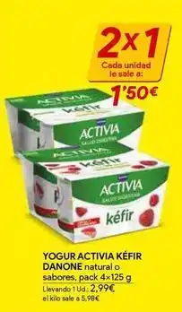 Masymas Danone - yogur activia kefir oferta
