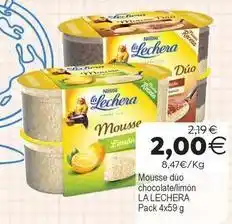Plenus Supermercados La lechera - mousse duo chocolate oferta